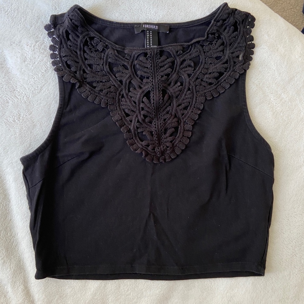 Black Crop Top